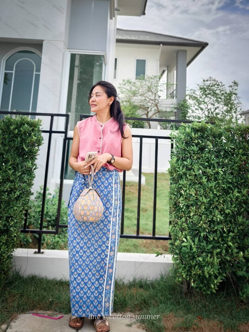 ผ้าถุงราศี - #61 ฟ้าทานตะวัน
