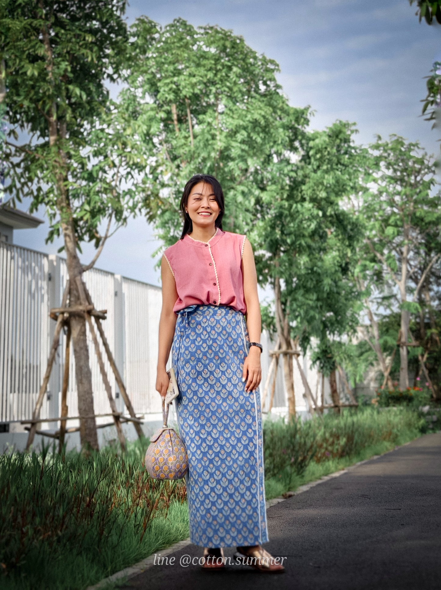 ผ้าถุงราศี - #61 ฟ้าทานตะวัน