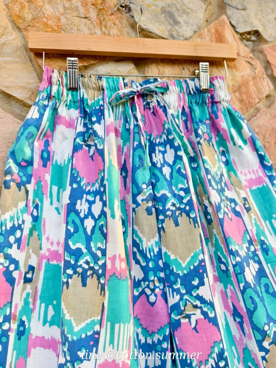 กางเกง cotton india - #14 colorful