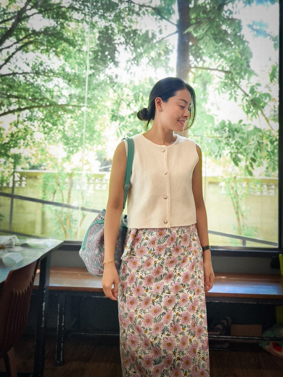 ผ้าถุงราศี-#65 เดซี่ม่วง