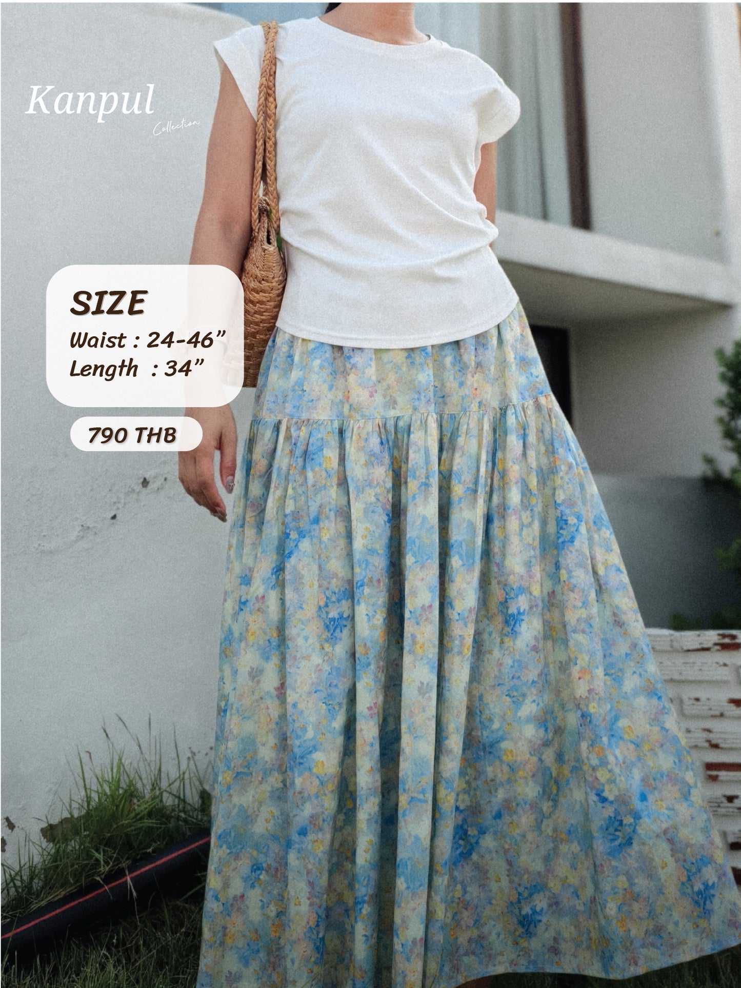 กระโปรงกานพลู (KanPhlu) #01-ชมพู Pink