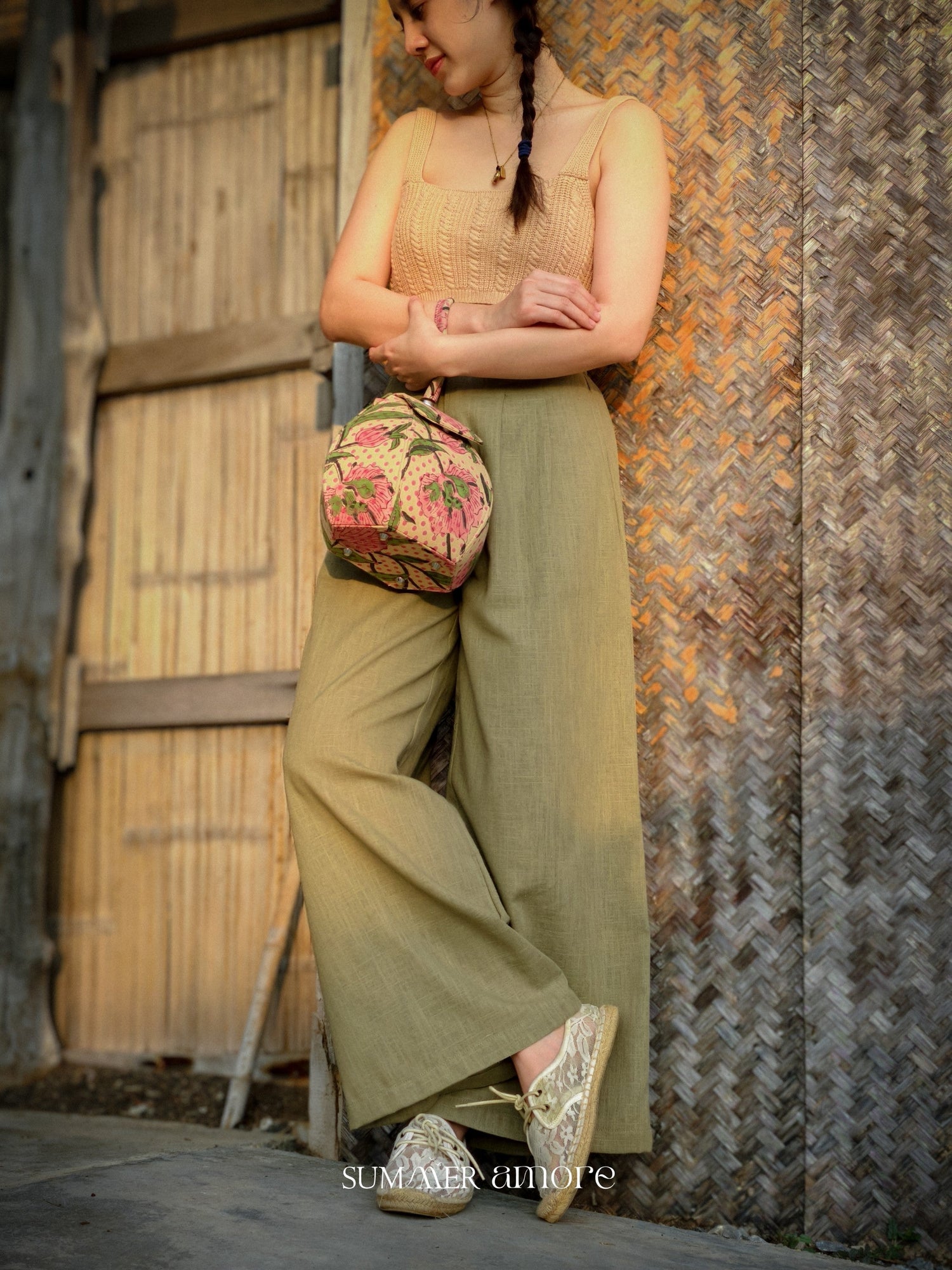 กางเกงผ้าฝ้าย ลินิน