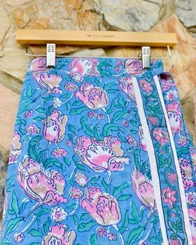 ผ้าถุงป้ายราศี (Rasee) #26 ฟ้าดอกสาละ Sala (เชิง)