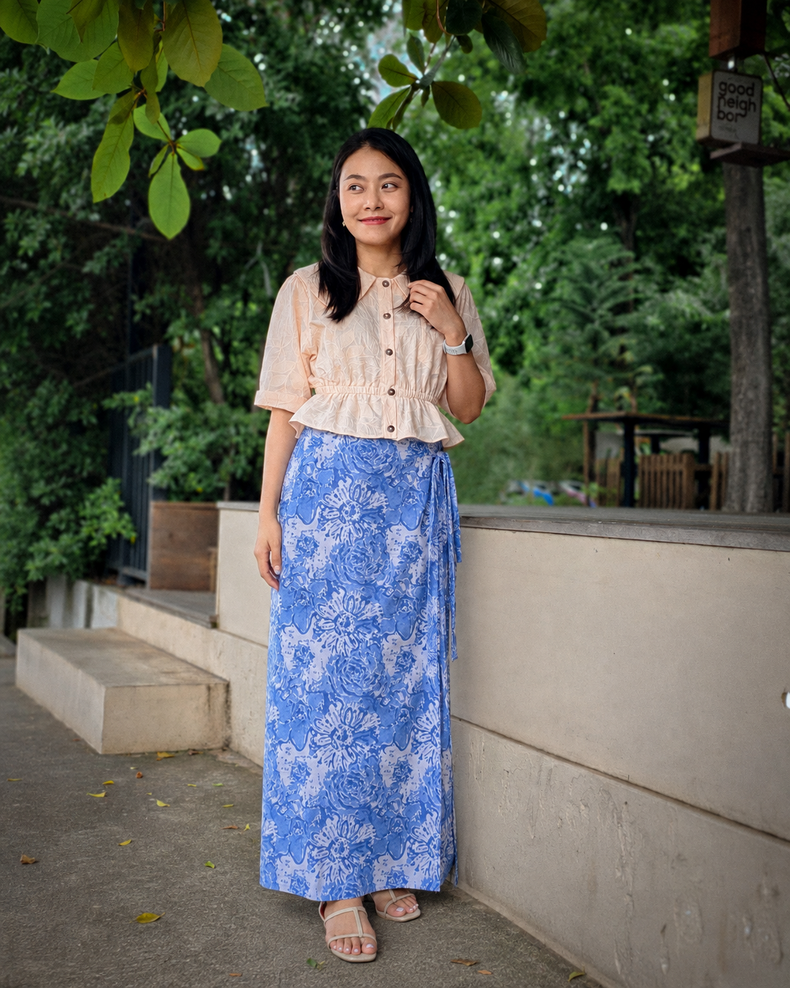 ผ้าถุงป้ายราศี (Rasee) #82-Sky Blue