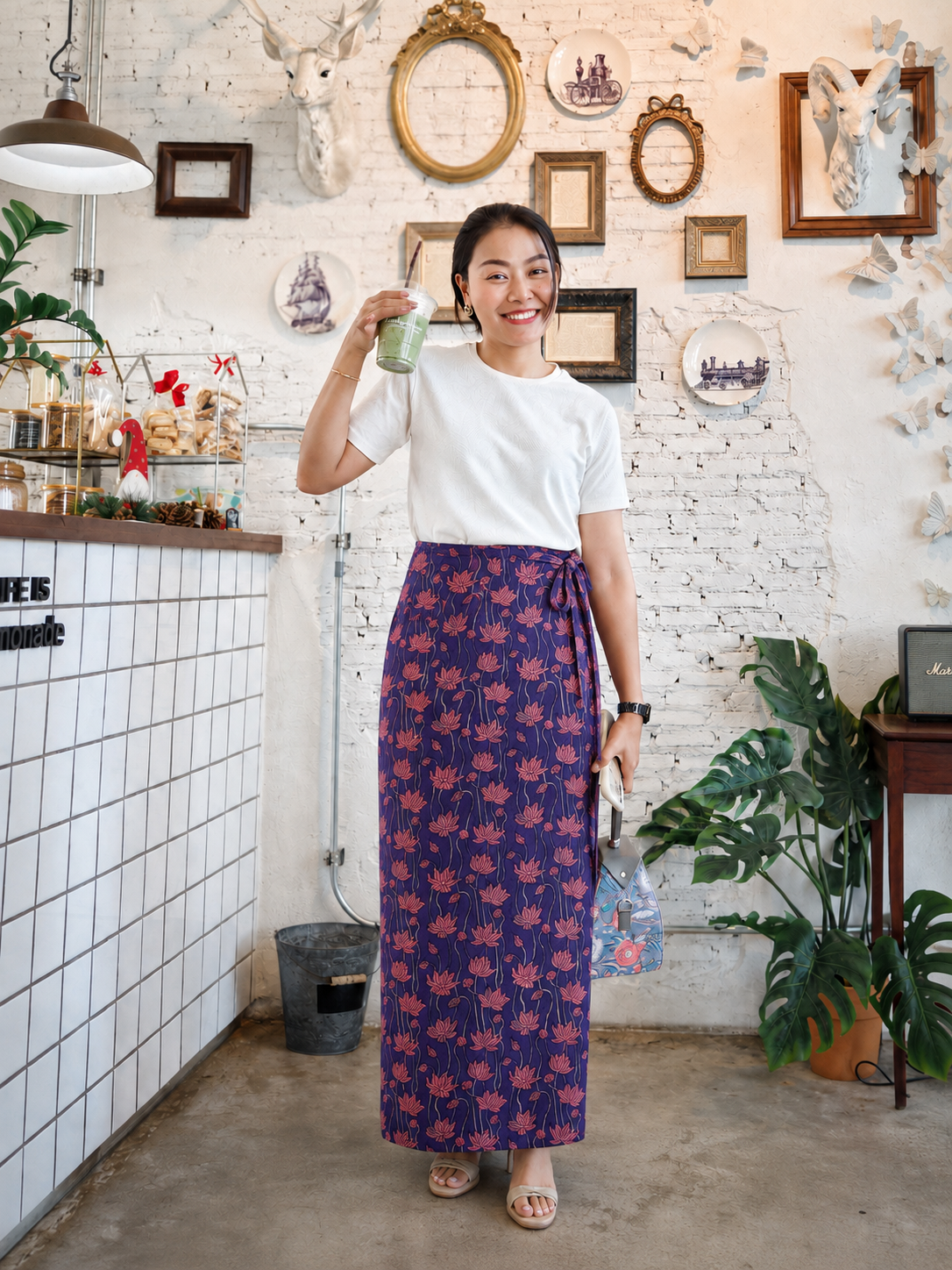 ผ้าถุงป้ายราศี (Rasee) #83-Plum