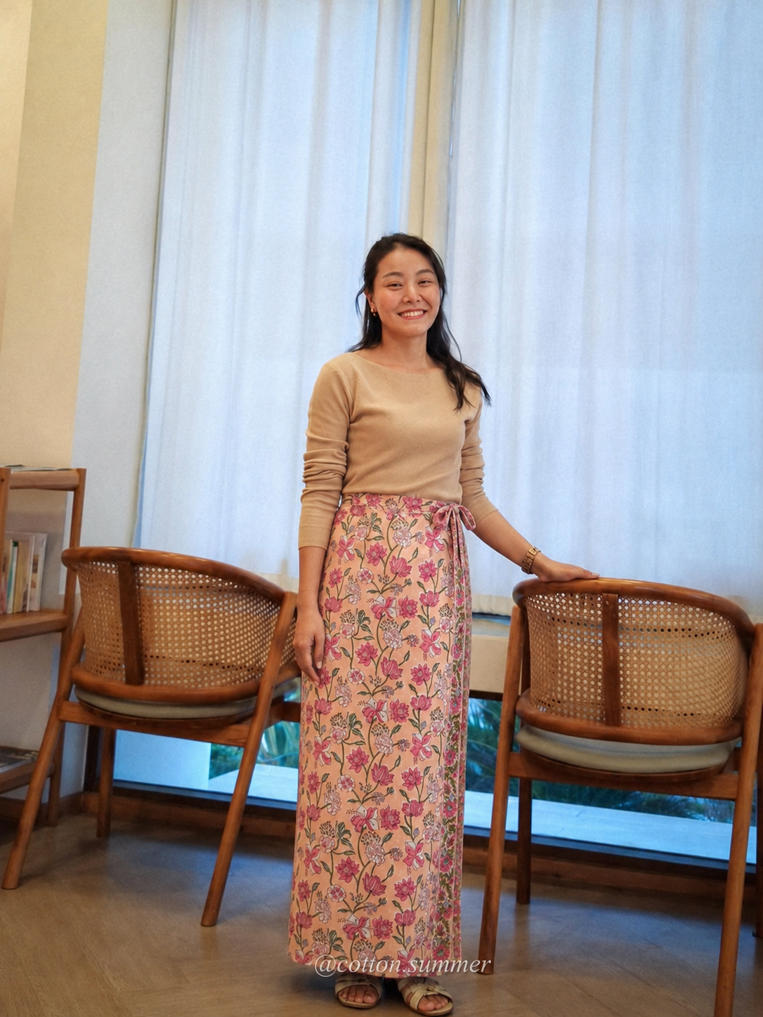 ผ้าถุงป้ายราศี (Rasee) # 90-Pink
