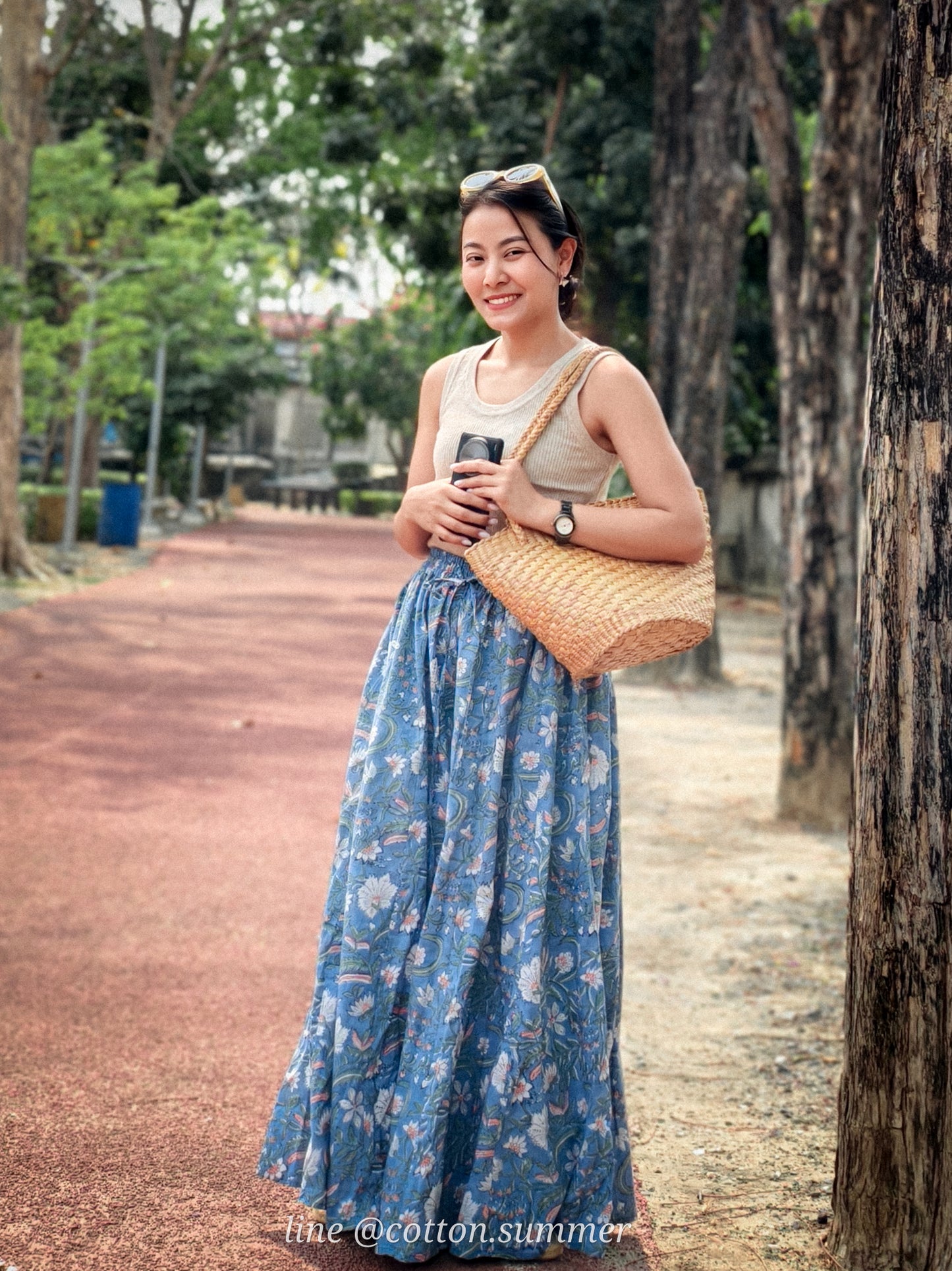 กางเกงชีวา (Cheeva) #31 สีฟ้าคราม