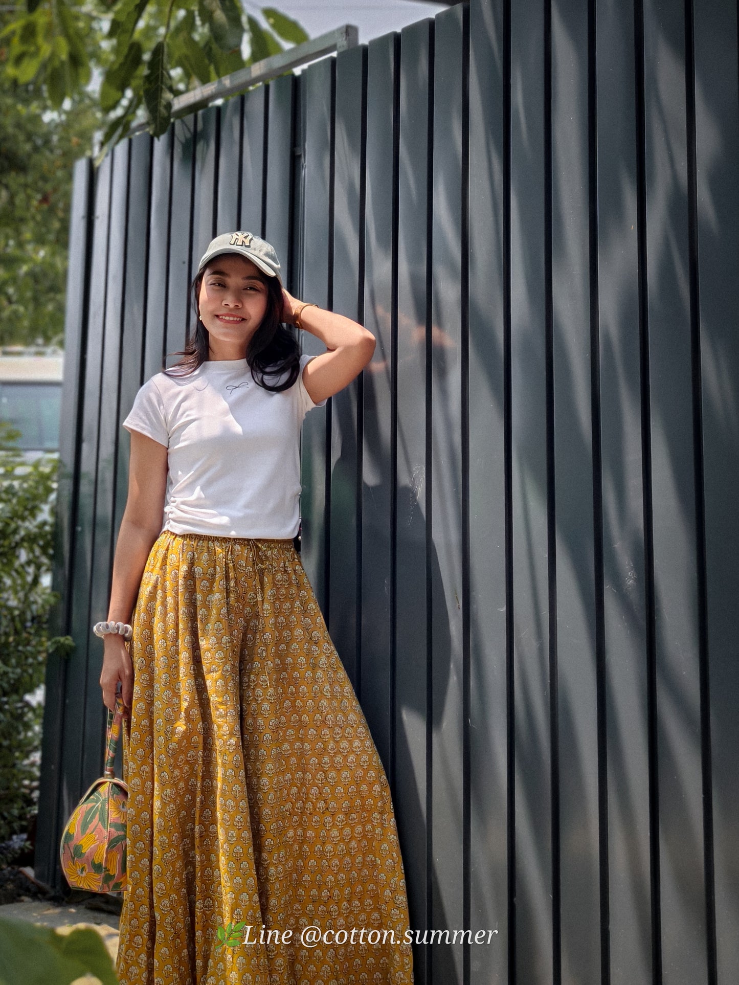 กางเกงชีวา (Cheeva) #34 สีเปลือกไม้ 📌ไม่มีกระเป๋า