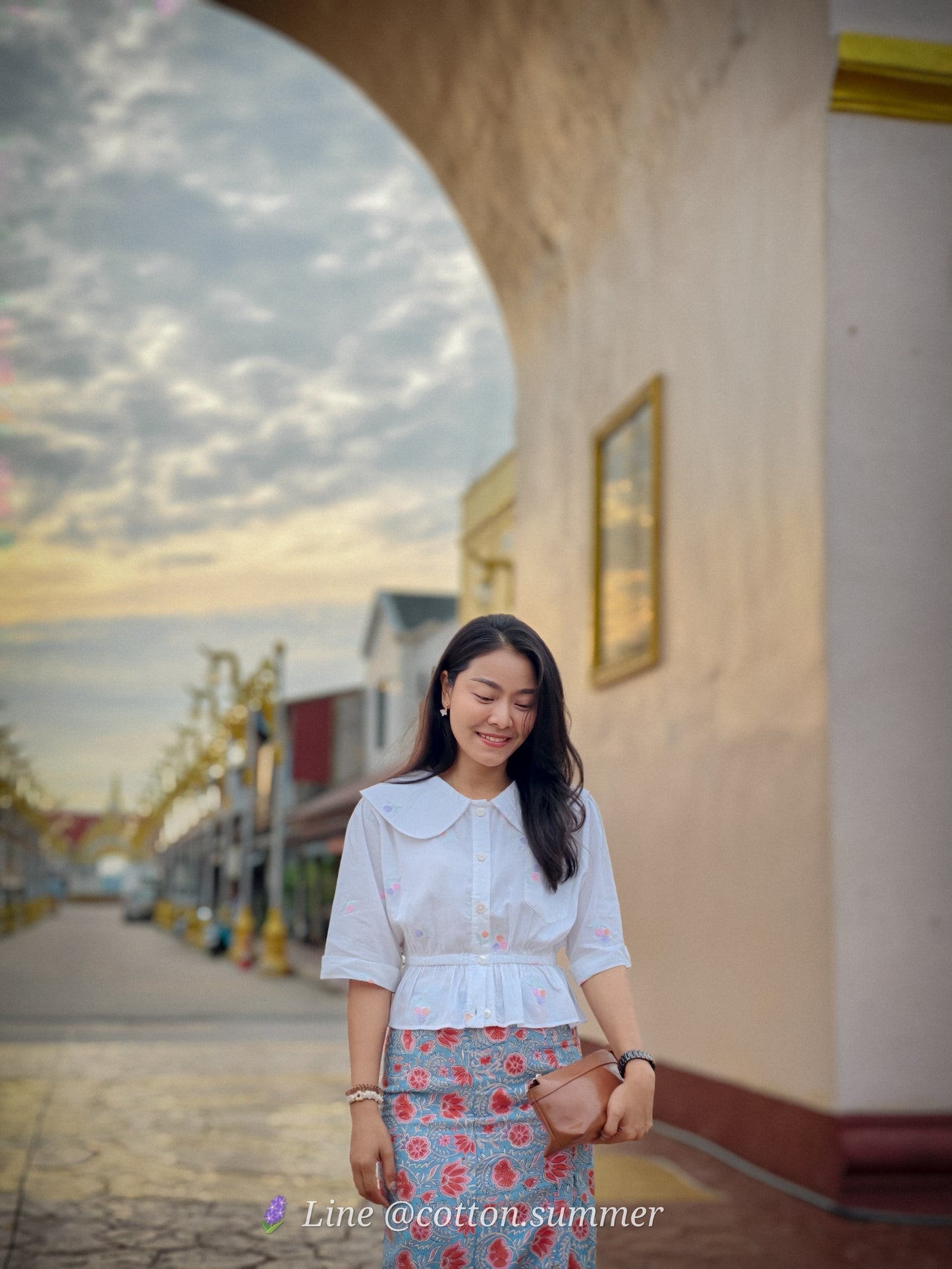 เสื้อคอบัวราณี (Ranee) #06 Tulip