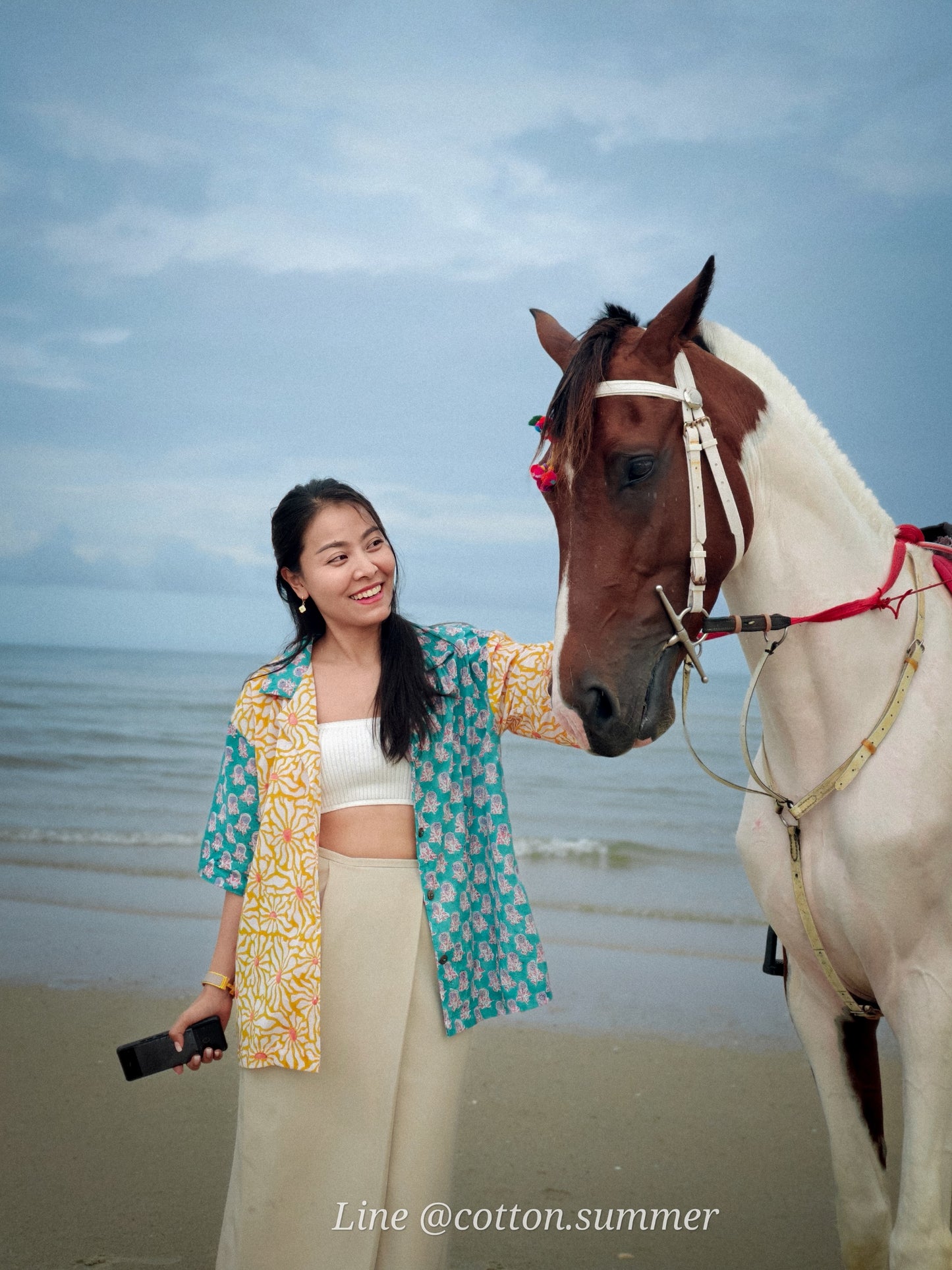 เสื้อฮาวาย ชะคราม (Chakram) #06 Yellow