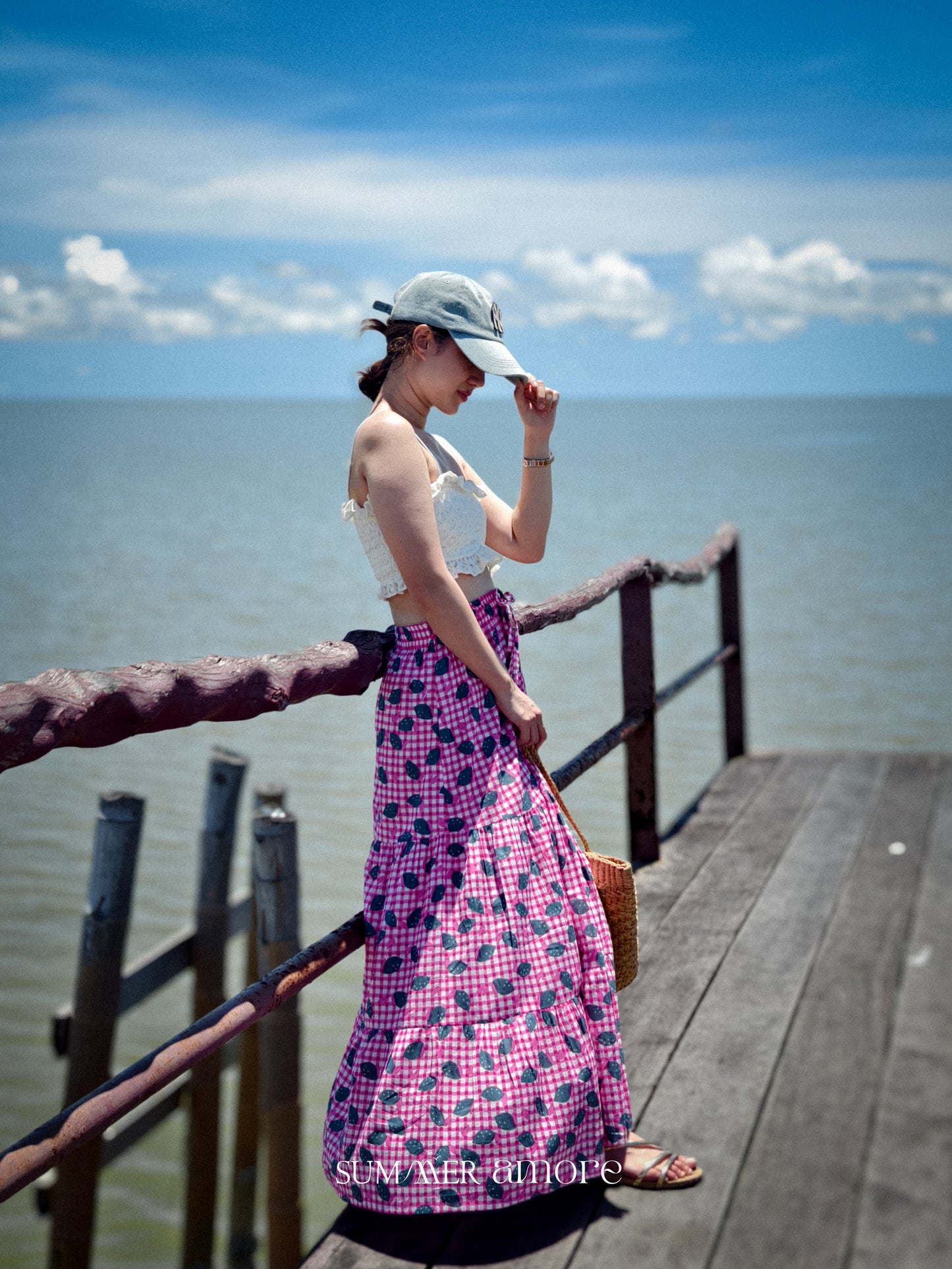 กระโปรง 3 ชั้นเดลี (Delhi) #18 - Pink Lemon
