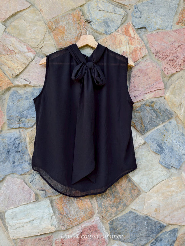 Bow-da ( black ) 🖤 – cotton-summer