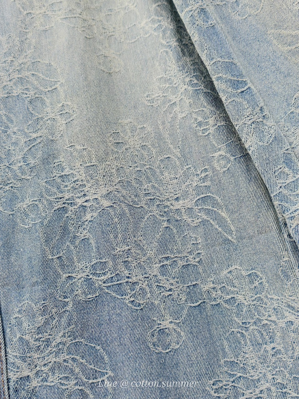 กางเกงยีนส์ (Jean Pants) #03-สีอ่อนทอลาย