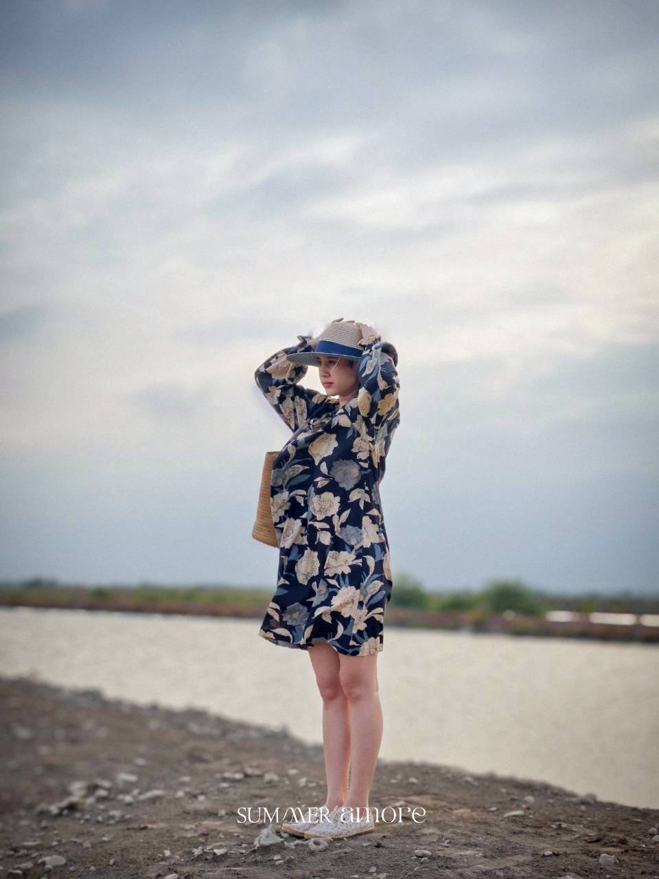 เดรสแขนยาวกะทิ (Kati) #02-ดำDark Navy