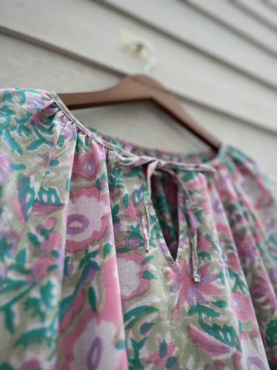 เดรสแขนยาวกะทิ (Kati) #05-Vintage Garden