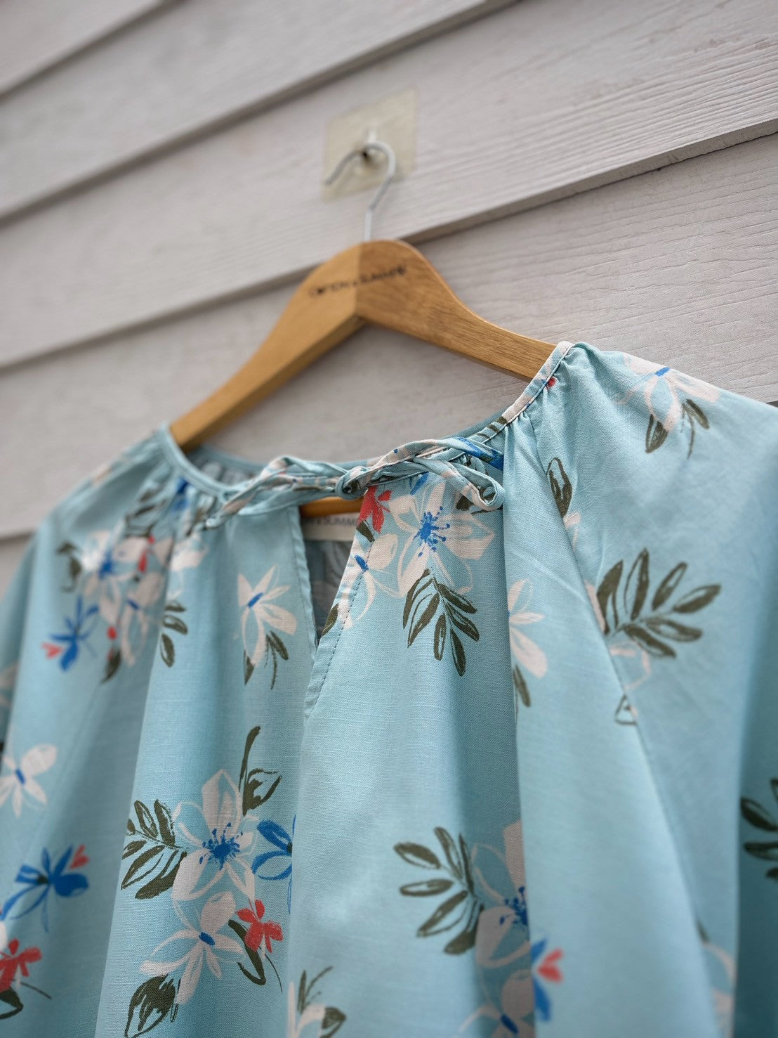 เดรสแขนยาวกะทิ (Kati) #04-Blue Sky-linen