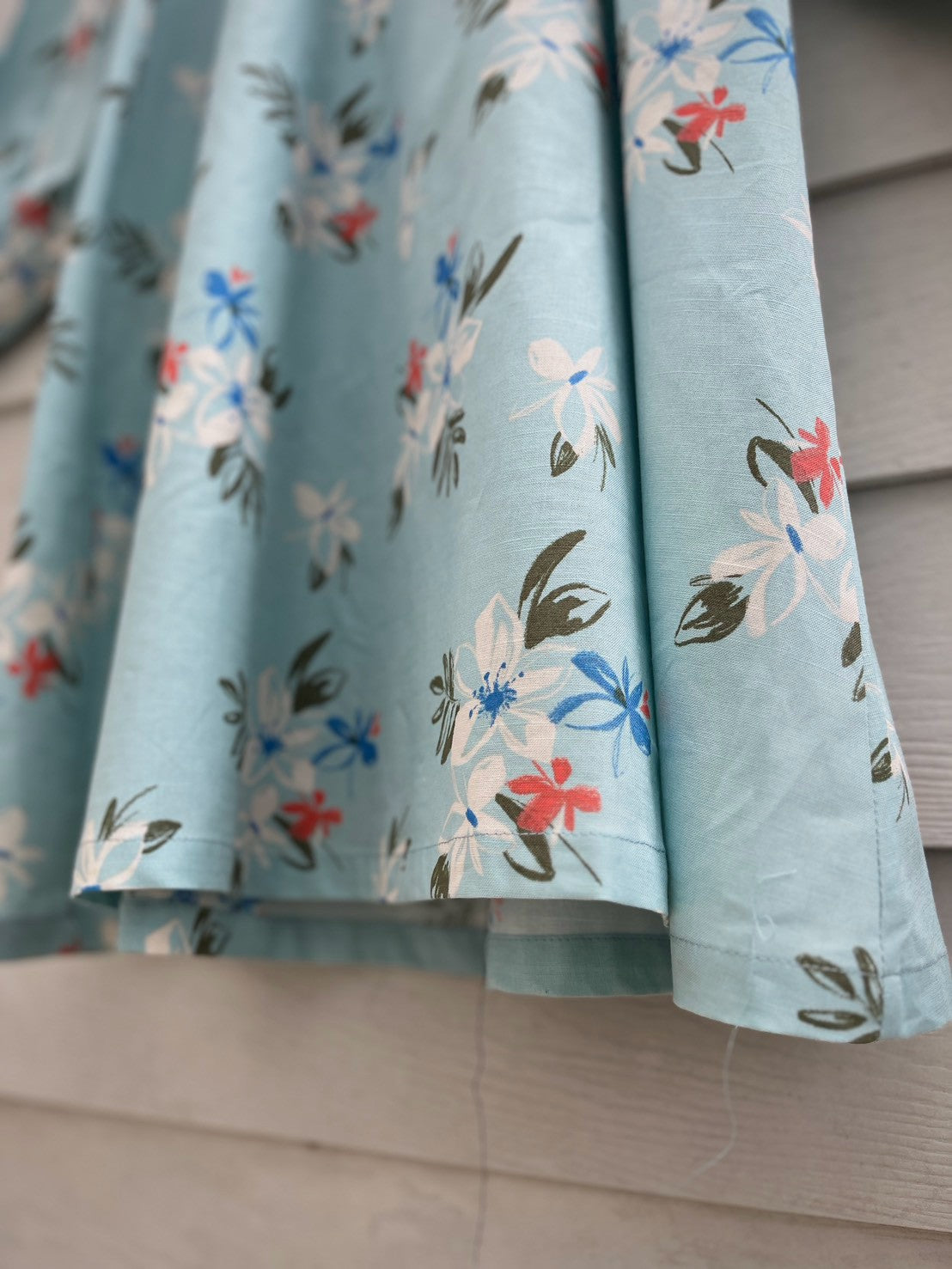 เดรสแขนยาวกะทิ (Kati) #04-Blue Sky-linen