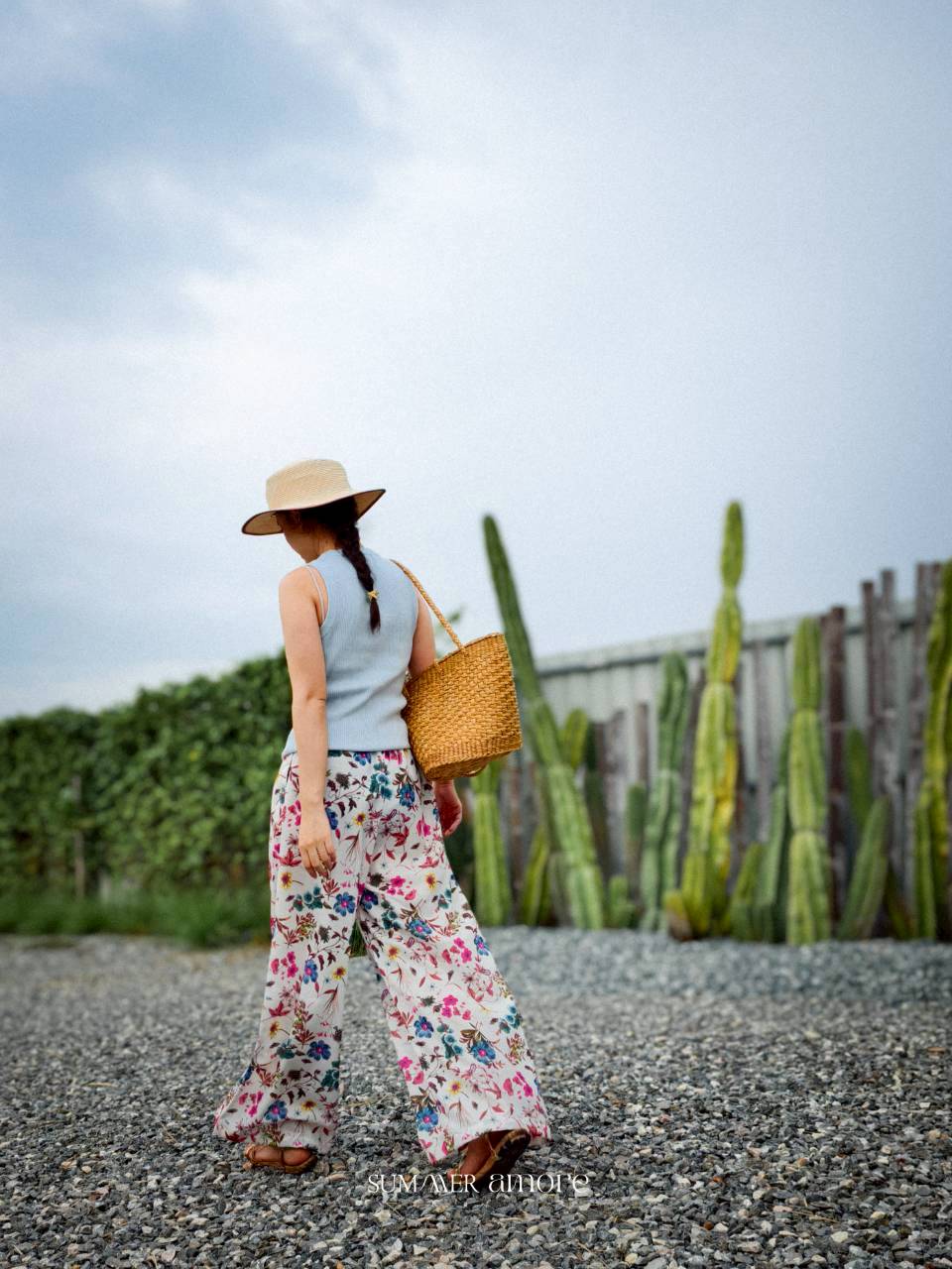 กางเกงเมษา (Mesa pants) #25-ขาว Petal Charm
