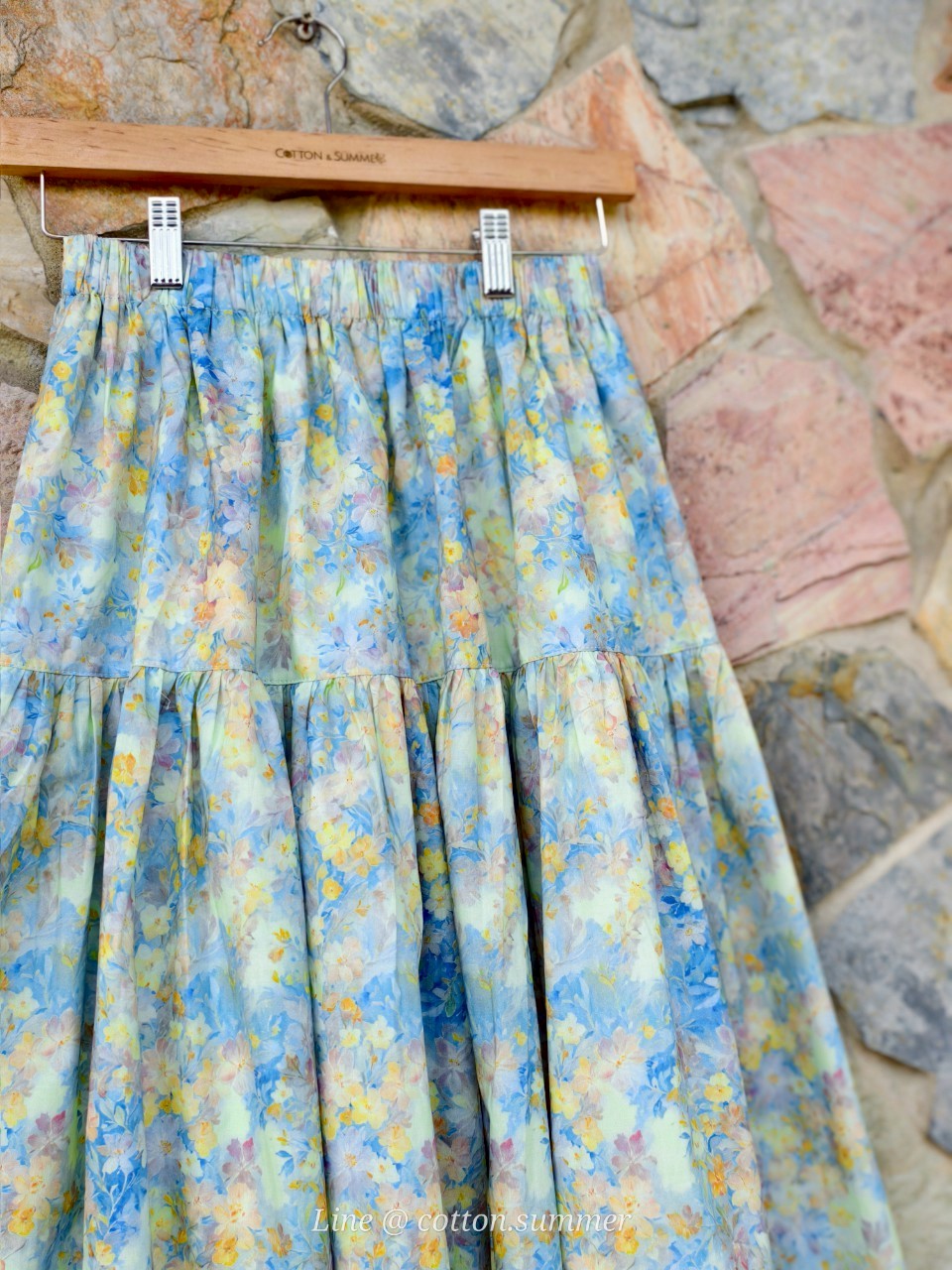 กระโปรงกานพลู (KanPhlu) #02-ฟ้า Blue