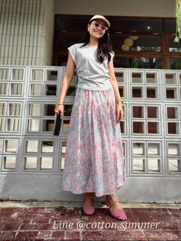 กระโปรงกานพลู (KanPhlu) #01-ชมพู Pink