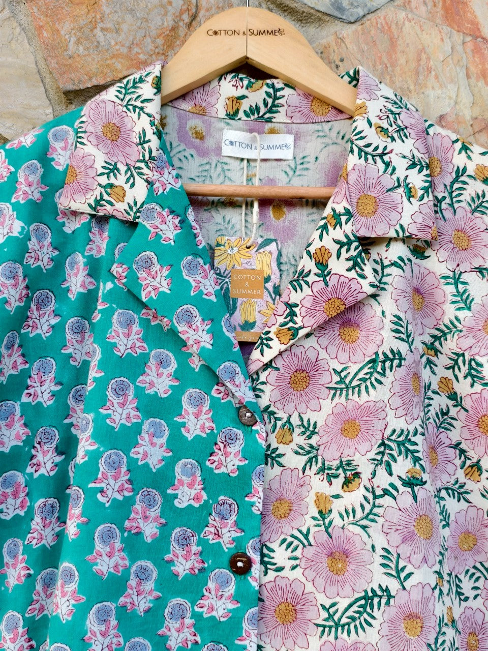 เสื้อฮาวาย ชะคราม (Chakram) #05 Pink