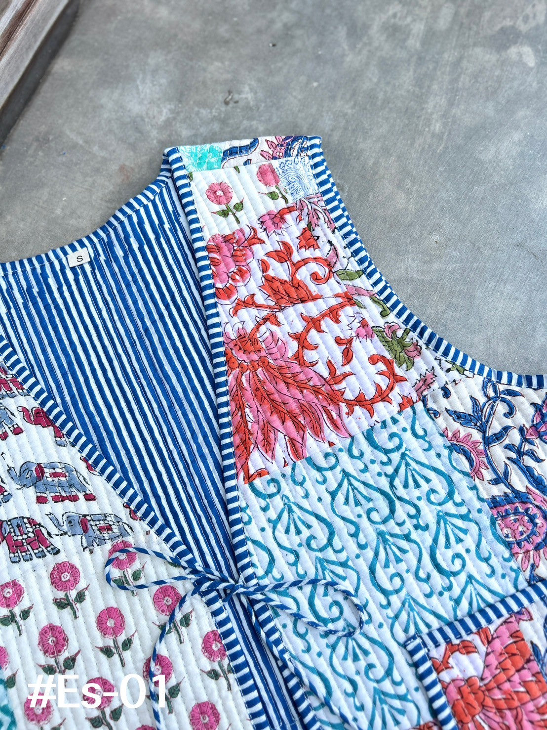 เสื้อกั๊ก ( Patchwork) Tata vest #ขาว Es-01
