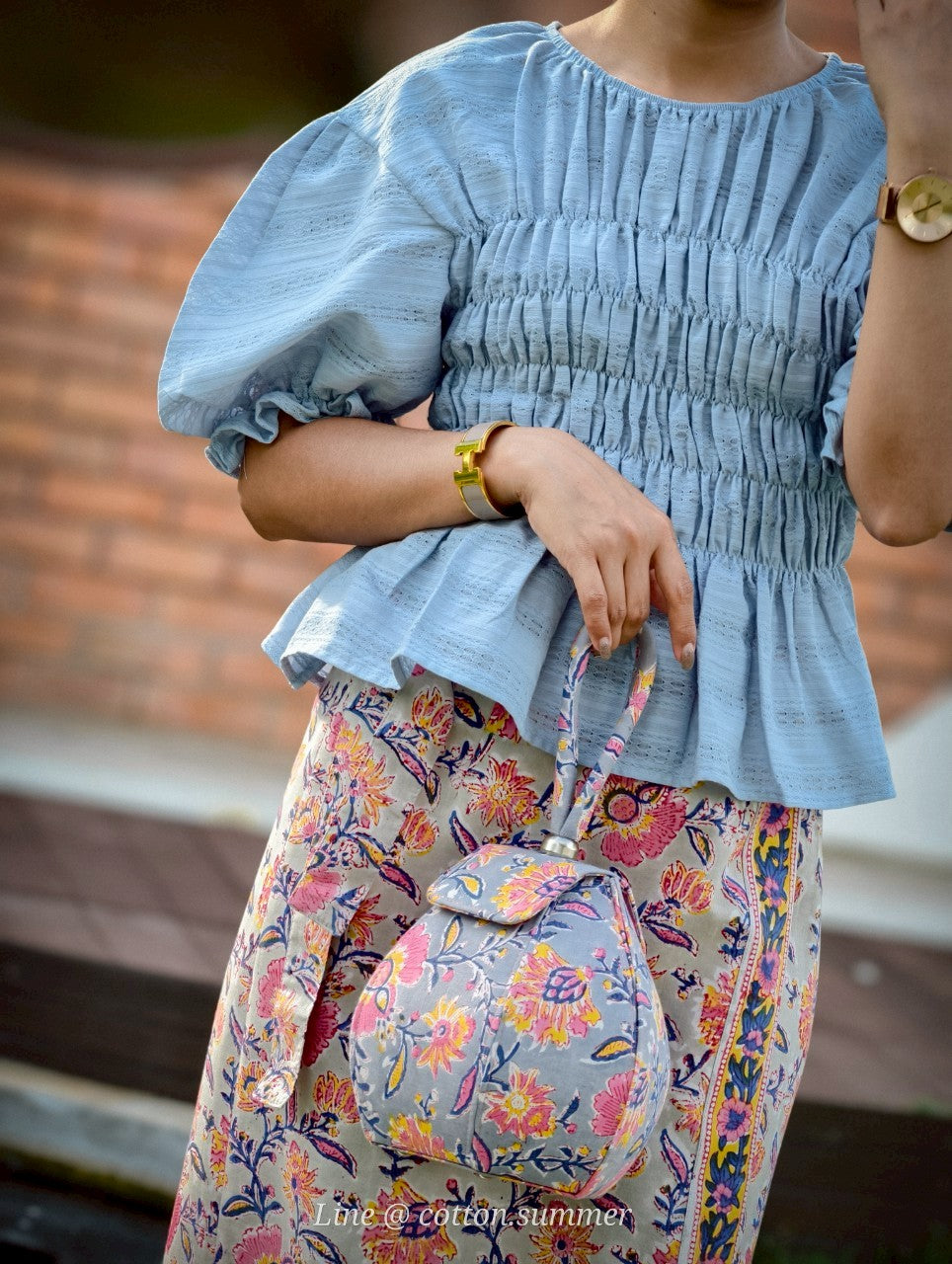 เสื้ออนงค์ (Anong Tops) #09-ฟ้าตุ่น