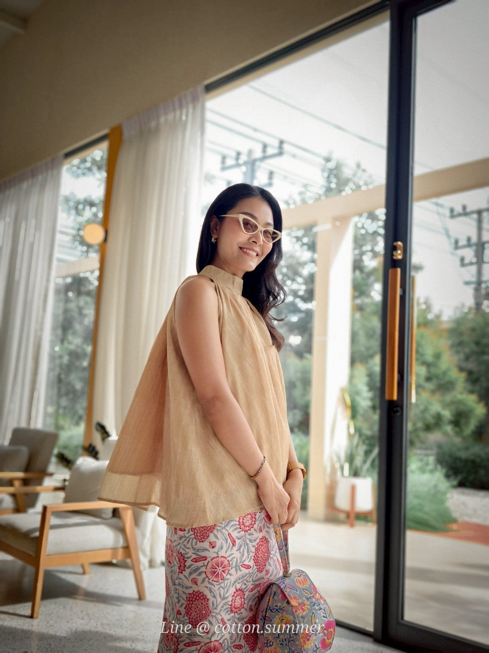 เสื้อคอเต่า ไพลิน (Pailin) #05 น้ำตาลทอง