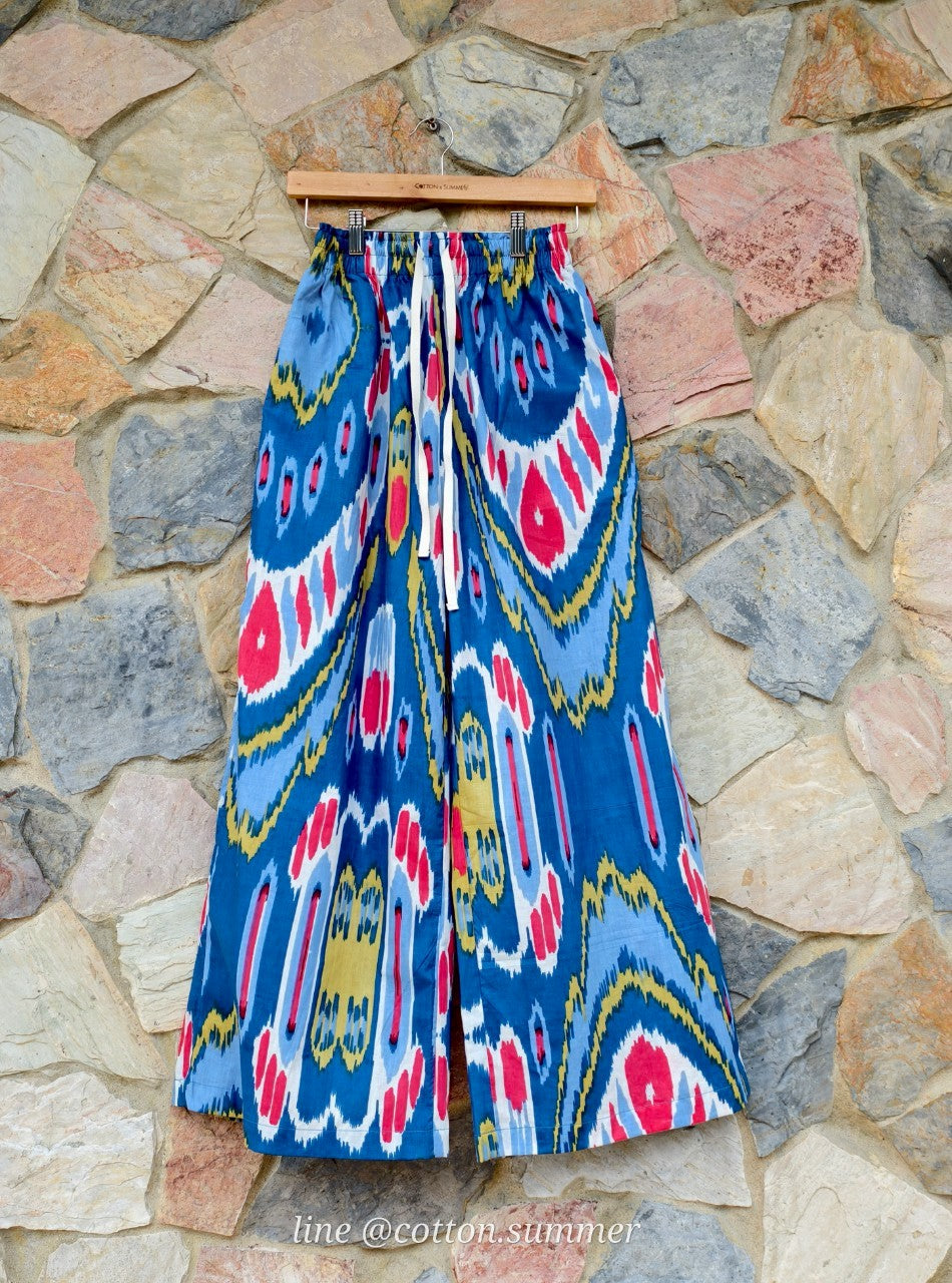 กางเกงเมษา (Mesa pants) #17 Ikat Navy น้ำเงิน