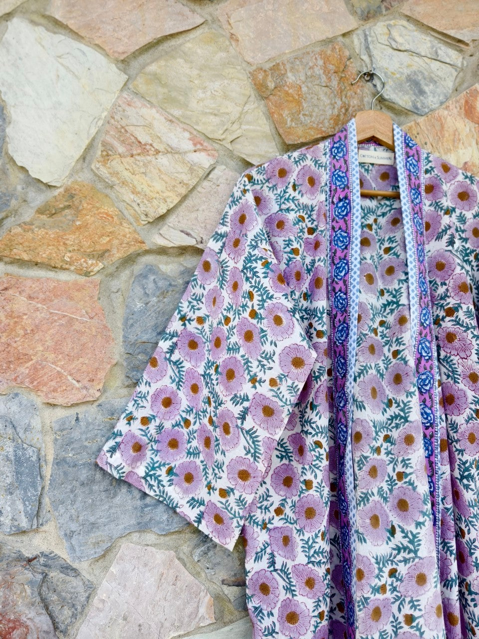 Macau  (มาเก๊า) เสื้อคลุม Yukata  #4เดซี่ม่วง
