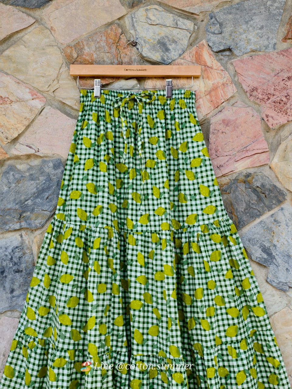 กระโปรง 3 ชั้นเดลี (Delhi) #19 - Green Lemon