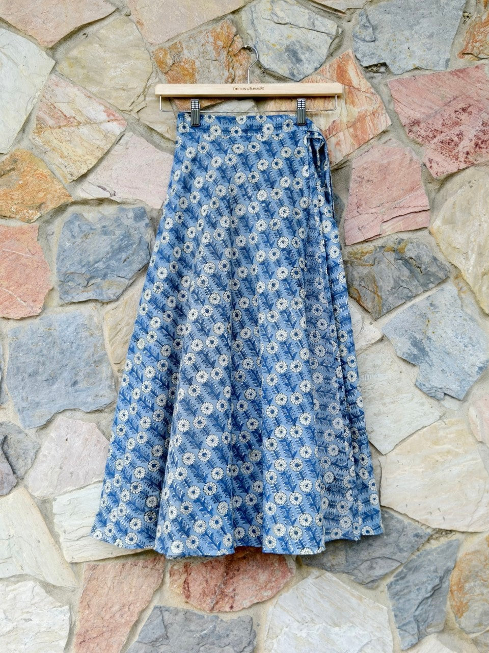 กระโปรงป้ายมัสตาร์ด (Mustard) #34-ฟ้าอ่อน Daisy