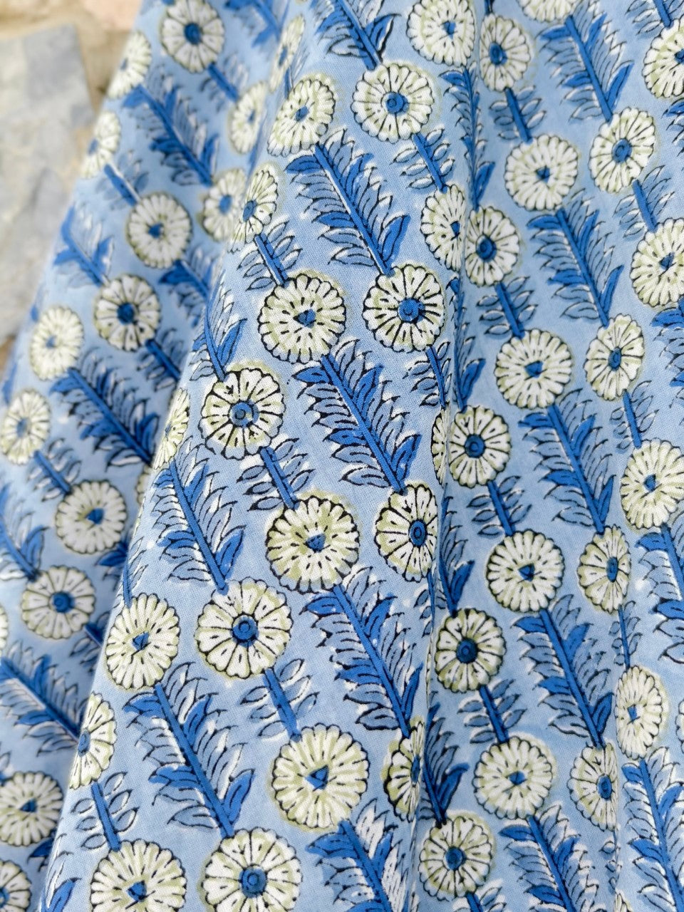 กระโปรงป้ายมัสตาร์ด (Mustard) #34-ฟ้าอ่อน Daisy