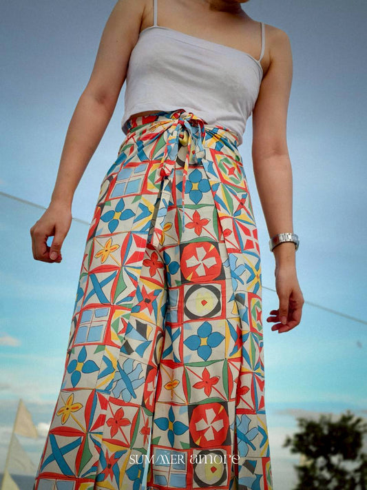 กางเกงผูกเอวหน้าหลังพีพี (PhiPhi ) #01-ส้ม