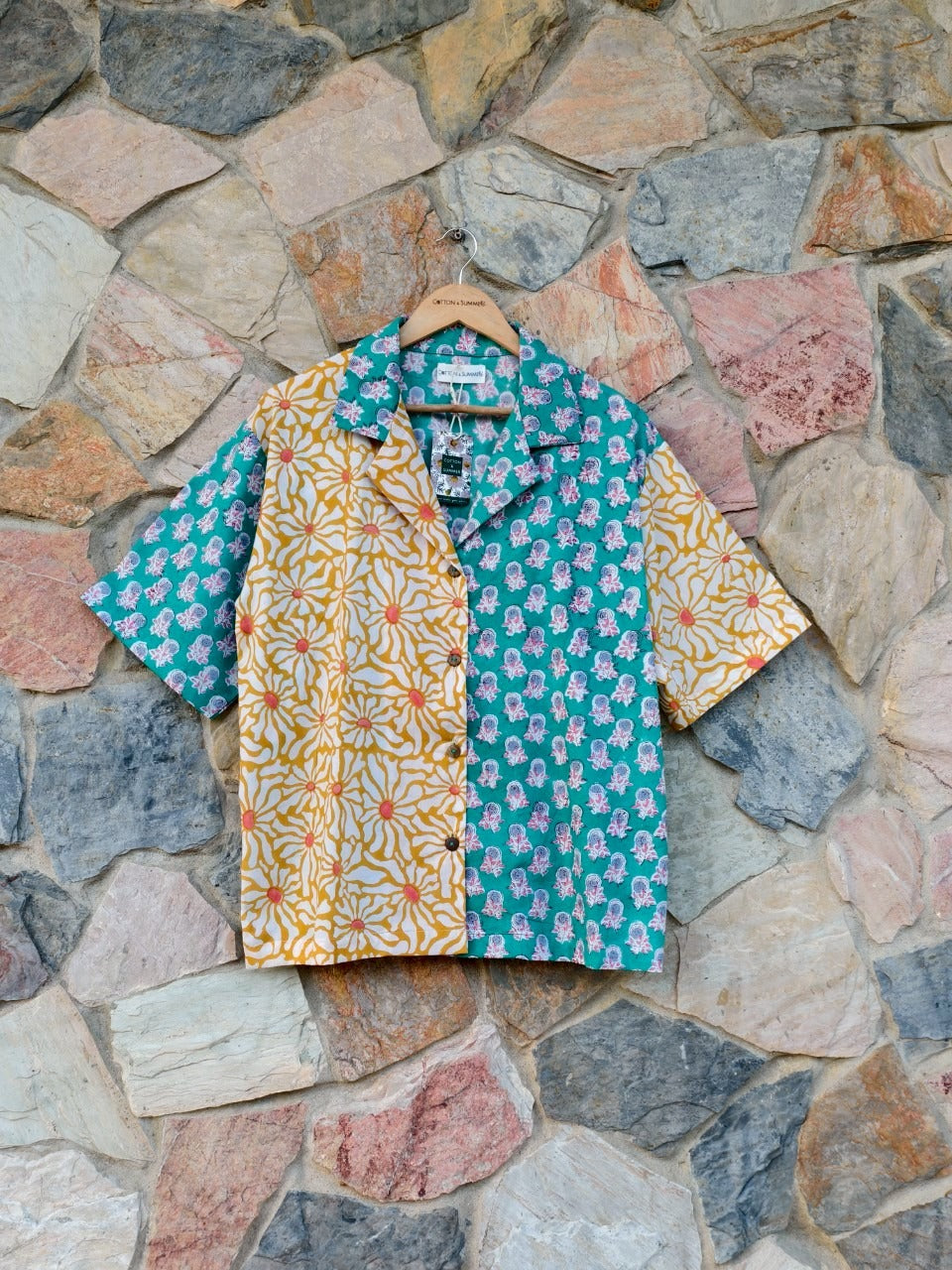 เสื้อฮาวาย (ชะคราม)  #06 Yellow