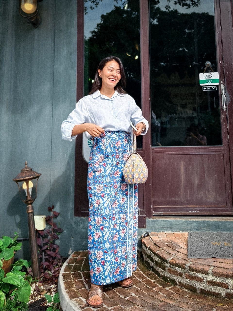 ผ้าถุงป้ายราศี (Rasee) #60 ฟ้าชวนชมเชิง